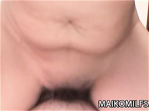 Chiharu Kogure - shaved cooch Nippon mom Creampied