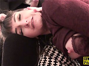 Fingerfucked marionette whore penalized by her maledom