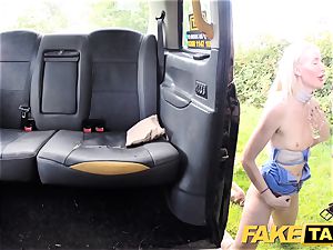 fake cab Golden bathroom for red-hot female followed anal fucky-fucky