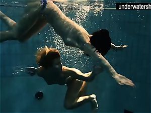 two killer amateurs demonstrating their figures off under water